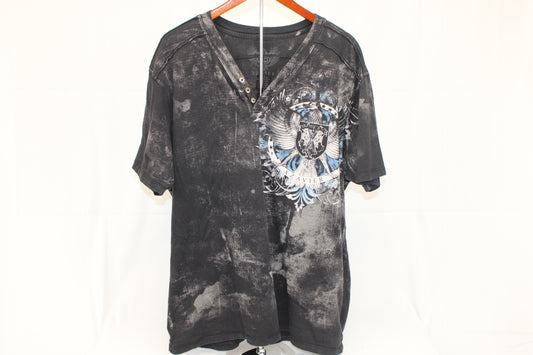 Xzavier v-neck graphic t-shirt "Freedom," Men's XXL