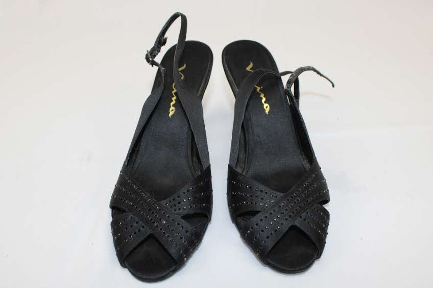 Nina slingback peep toe heel, Women's 8.5