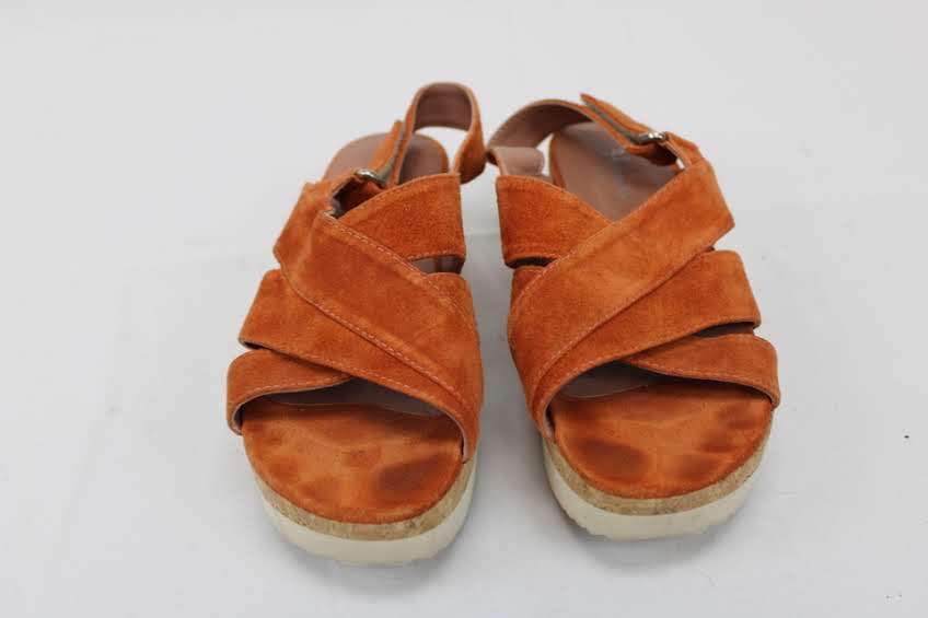Homer's platform sandal with cork midsole, Women's 7 (38.5)