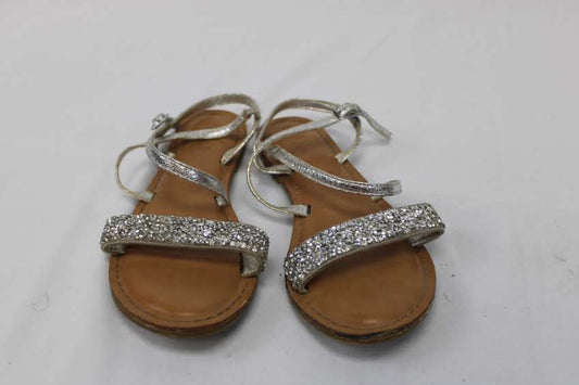 Kidpik silver metallic gladiator sandal, Girl's 2