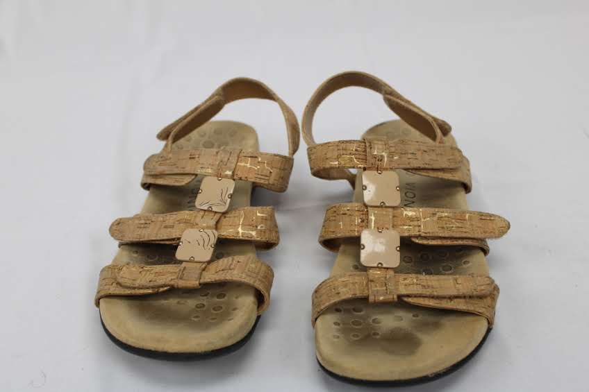 Vionic Amber slingback strappy sandal, suede/nubuck, Women's 8