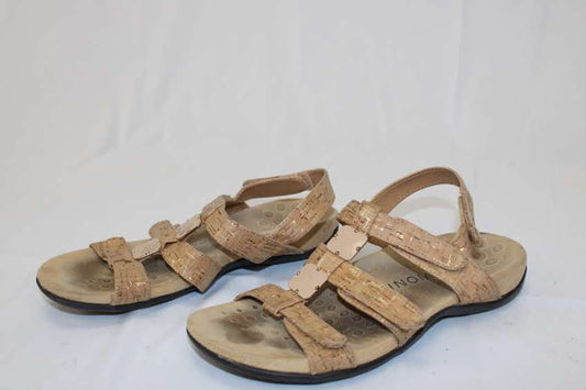 Vionic Amber slingback strappy sandal, suede/nubuck, Women's 8