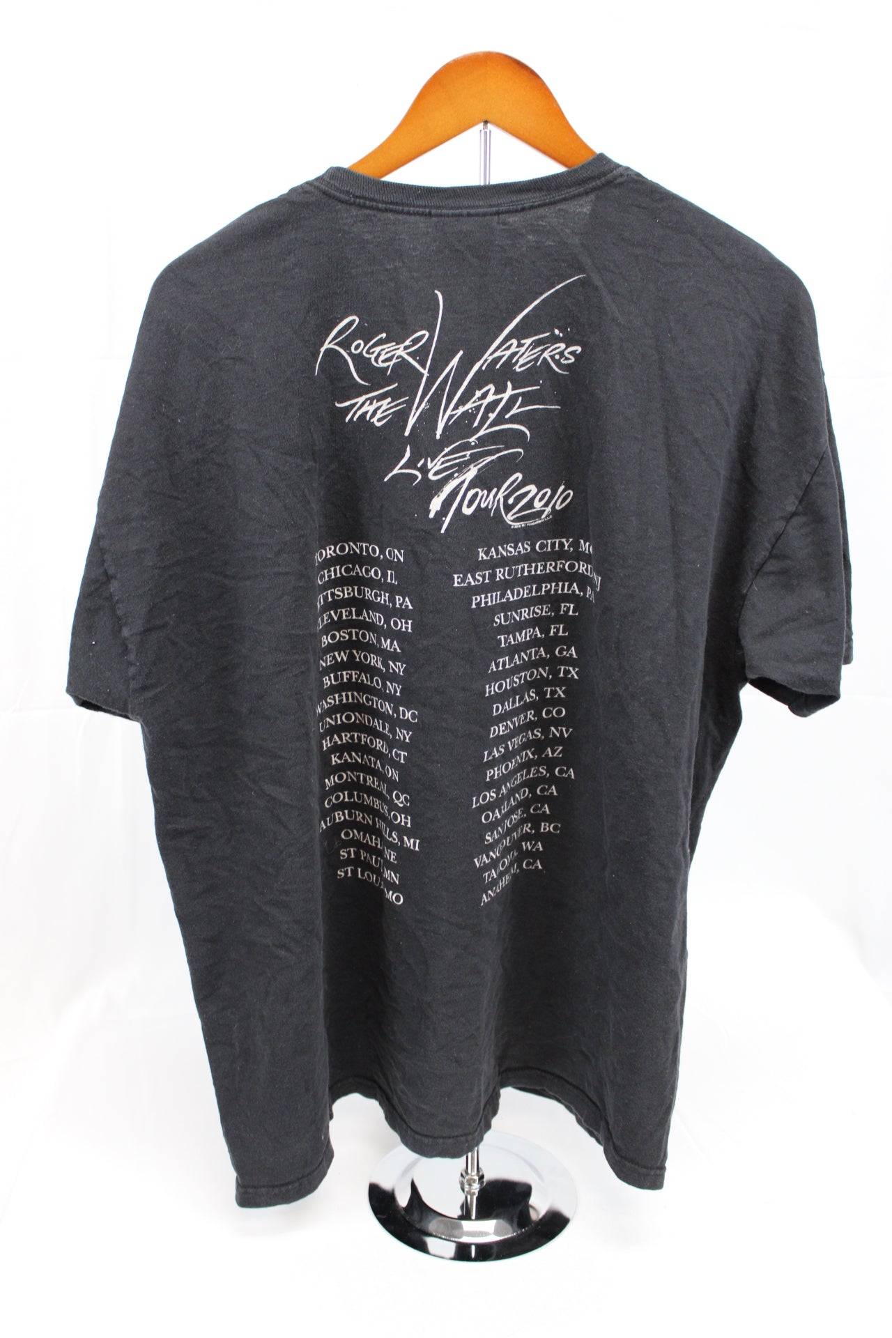 Roger Waters "The Wall" 2010 tour t-shirt, Men's XXL