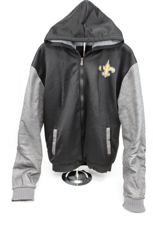 New Orleans Saints fleece lined sideline jacket, Men's L