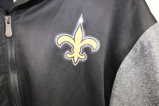 New Orleans Saints fleece lined sideline jacket, Men's L