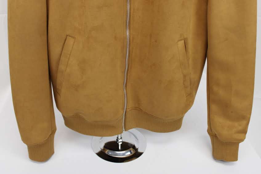 Zara lined microsuede full zip jacket, Men's L