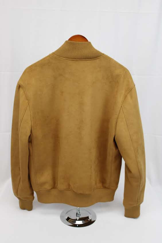 Zara lined microsuede full zip jacket, Men's L