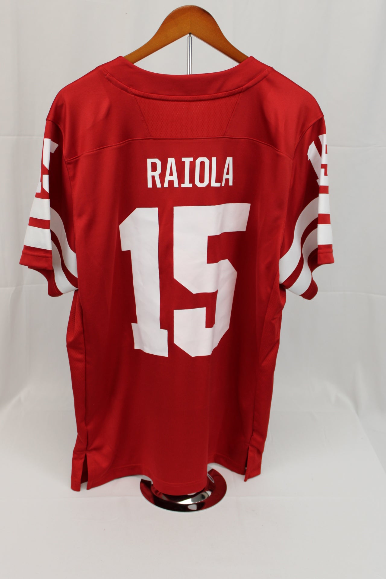 Adidas Nebraska Dominic Raiola on field NIL jersey, Men's L