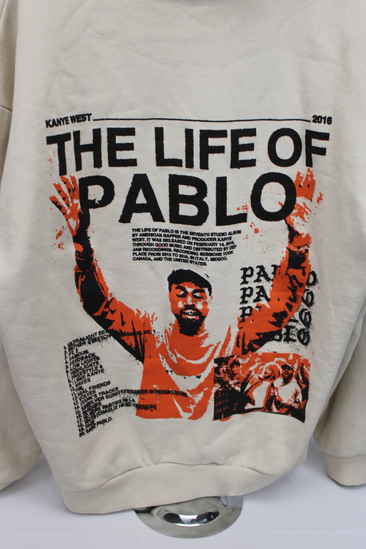 Kanye West "I Feel Like Pablo" album sweatshirt 2016, Men's L