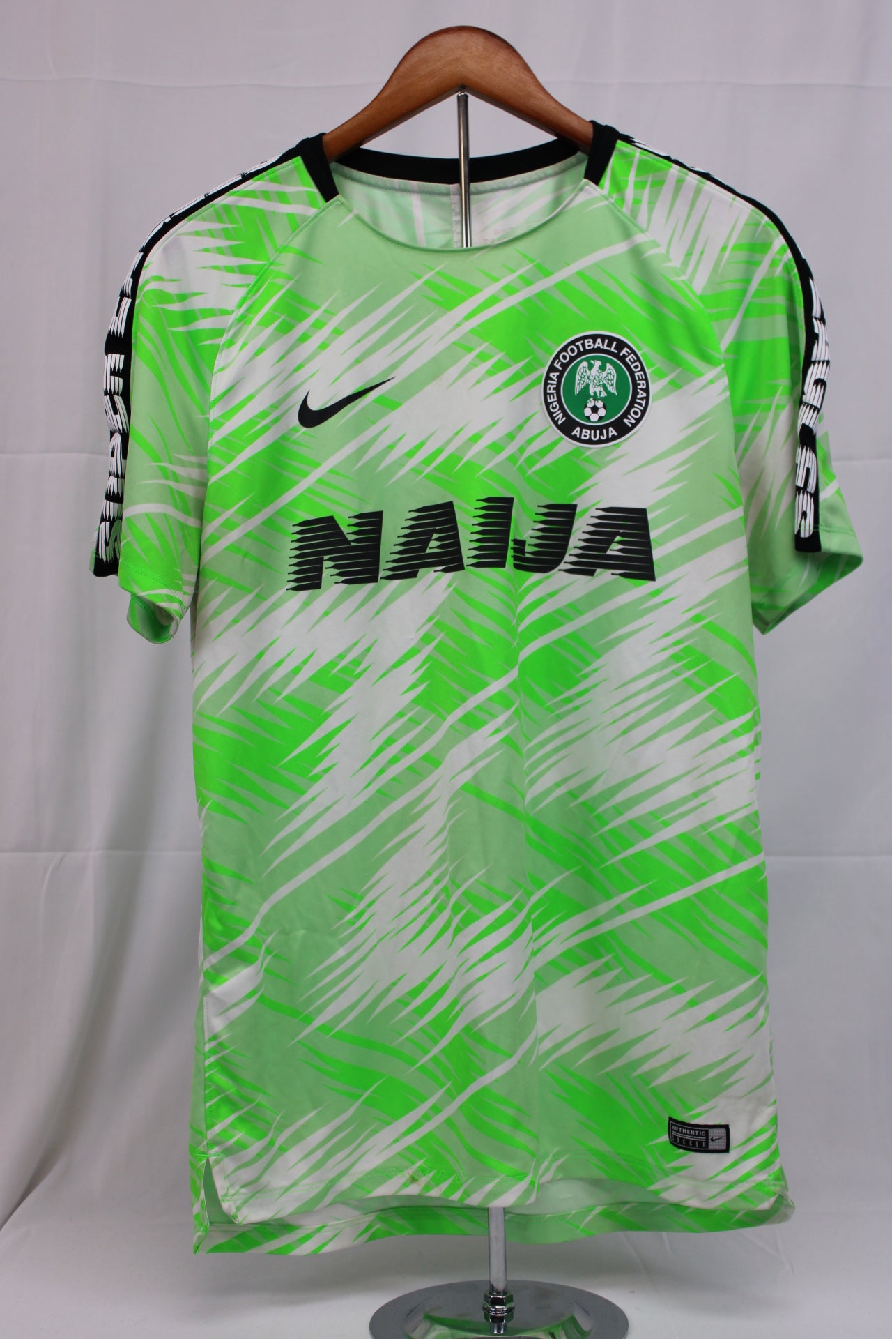 Nike Team Nigeria international soccer warmup jersey, Men's M