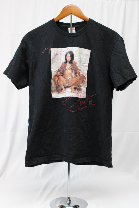 Supreme Lil' Kim collab graphic t-shirt, black, Men's M
