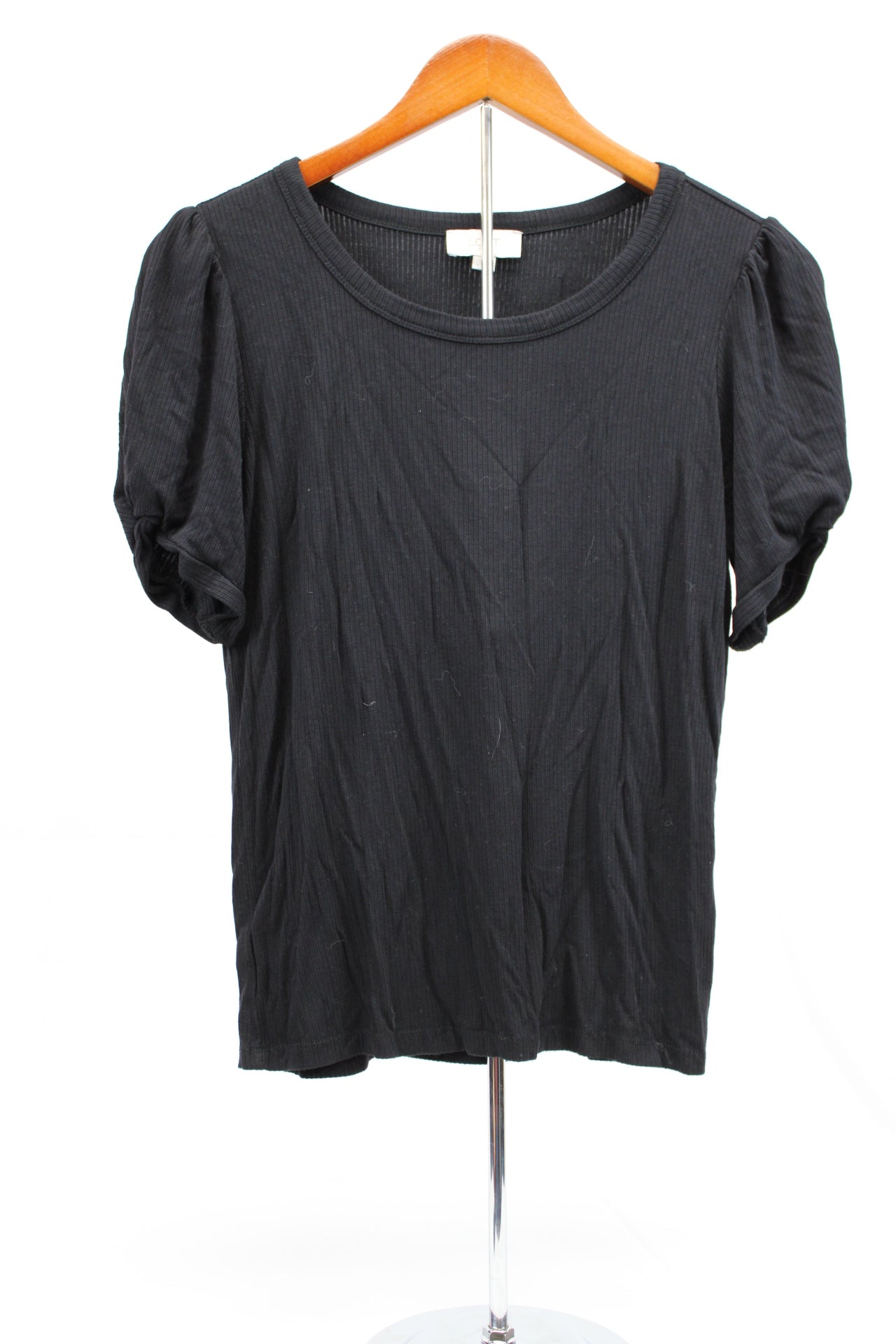 Ann Taylor ribbed short sleeve shirt, Women's M
