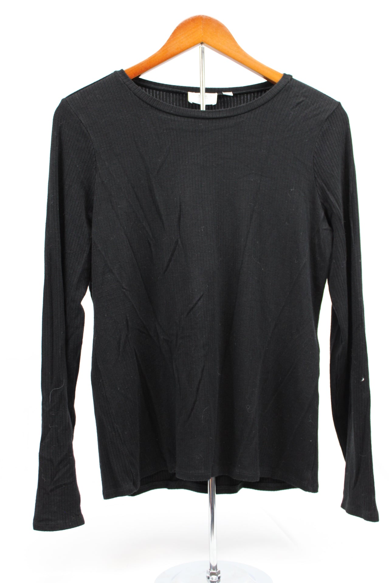 Cyrus ribbed long sleeve blouse, Women's L