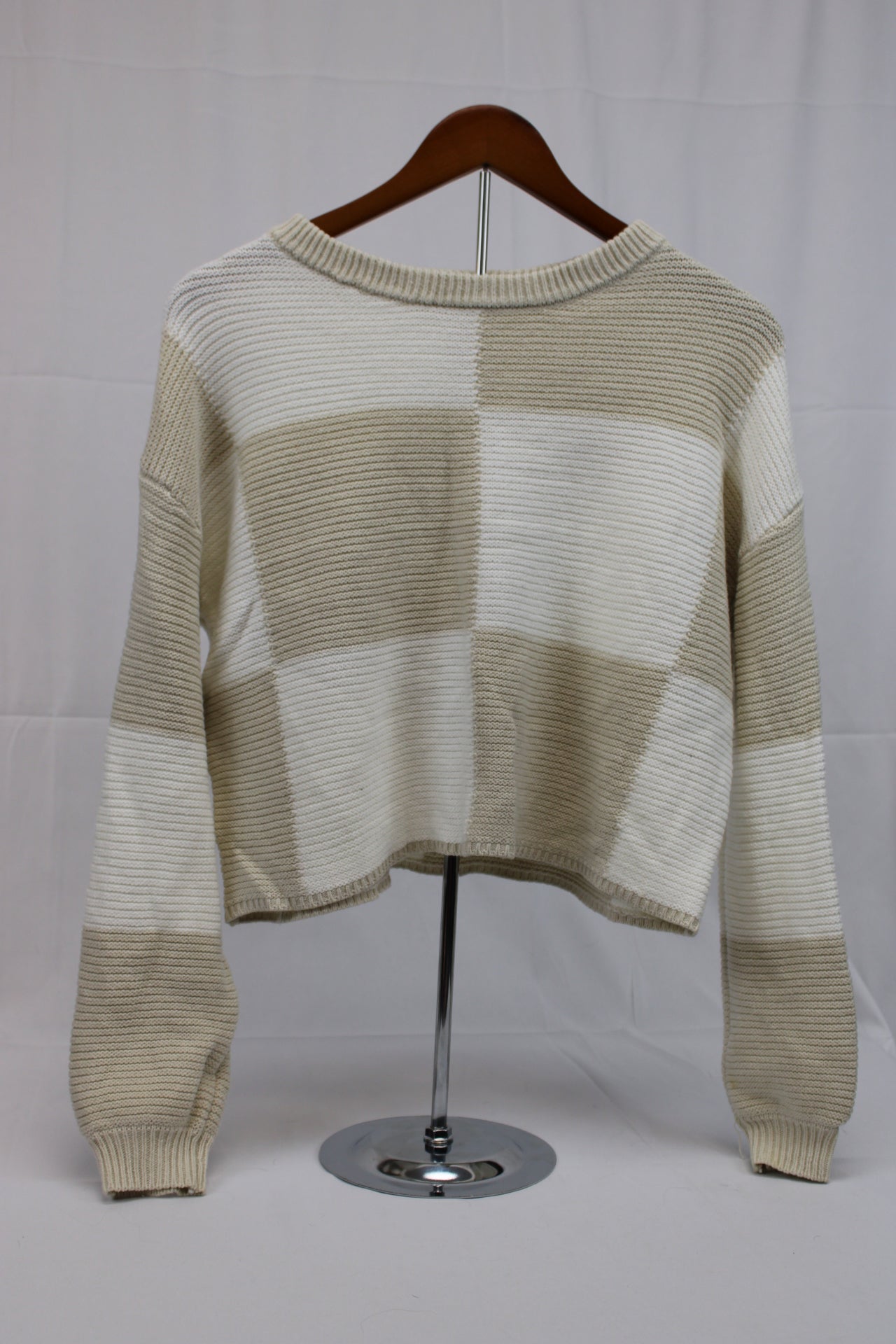Moon & Madison cropped woven sweater, Women's M