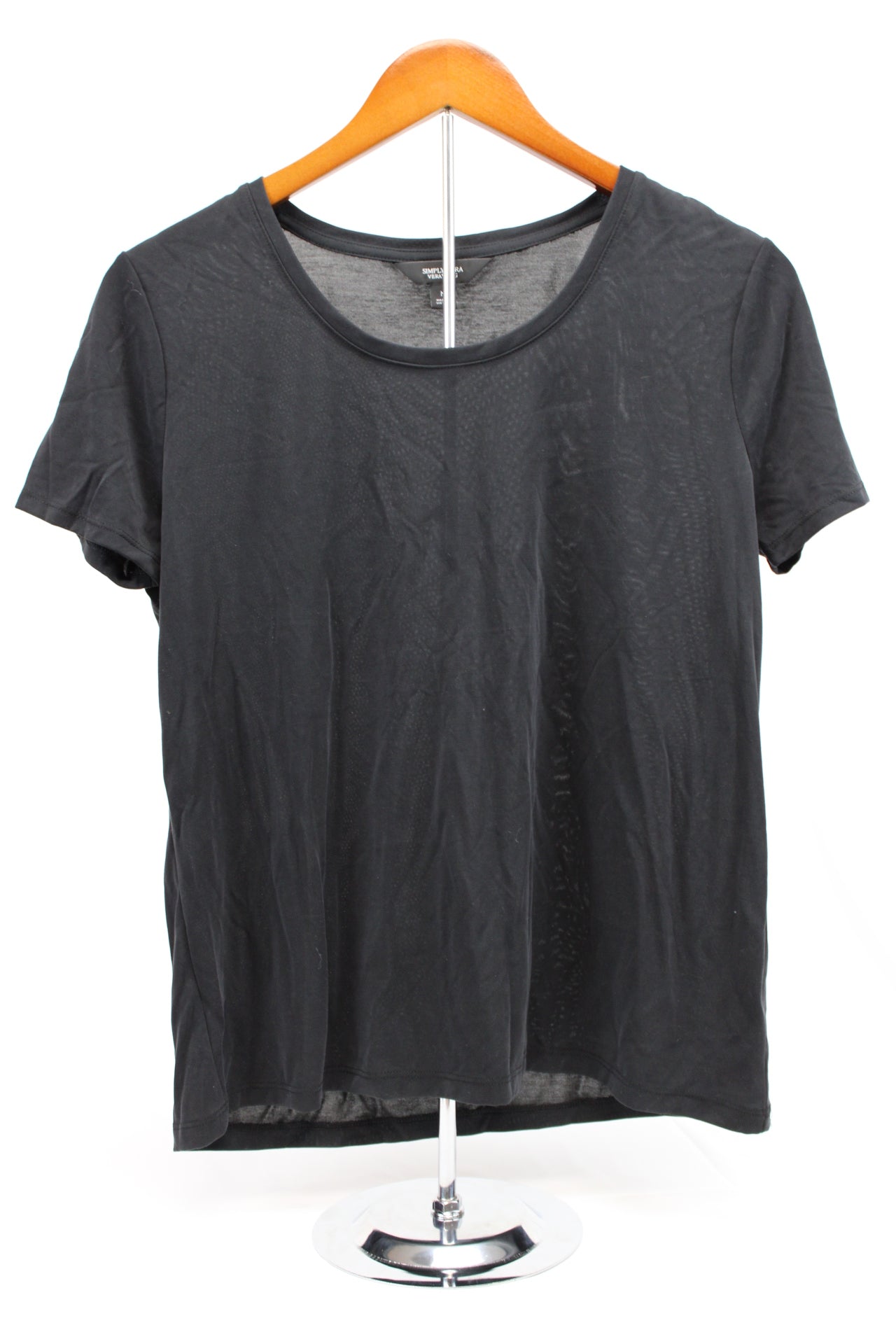 Simply Vera crew neck short sleeve blouse, Women's M