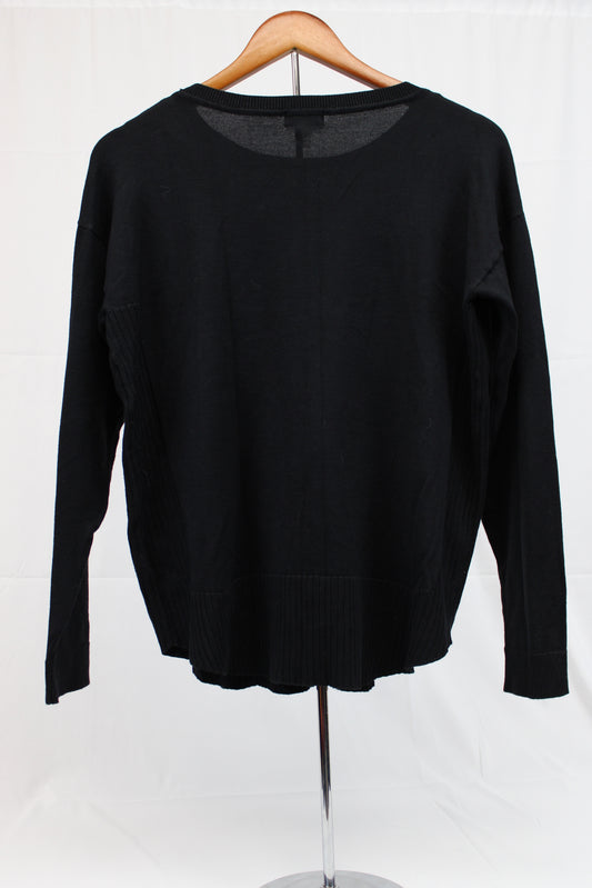 Cable & Gauge cotton crew neck sweater, Women's M