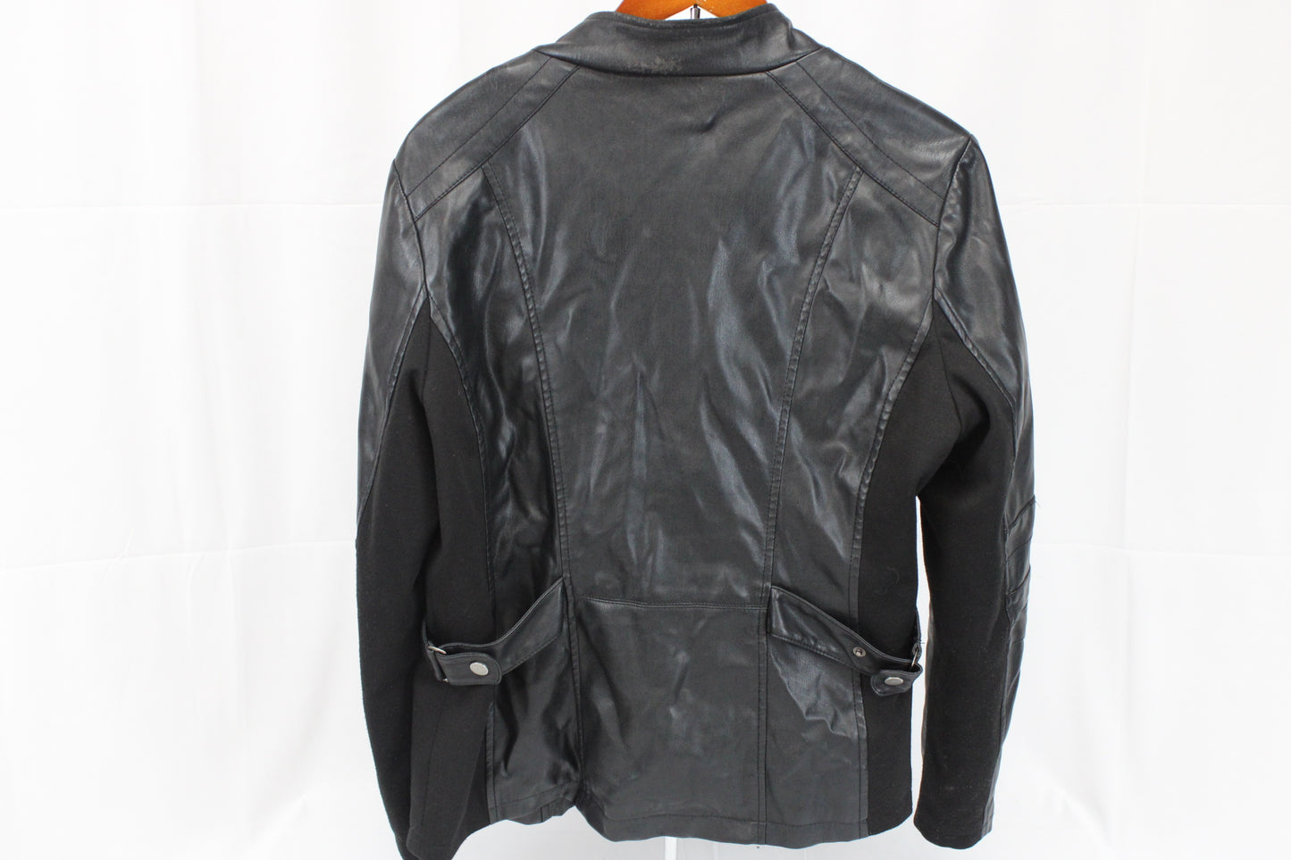 Tribal polyester lined leather jacket, Women's 12