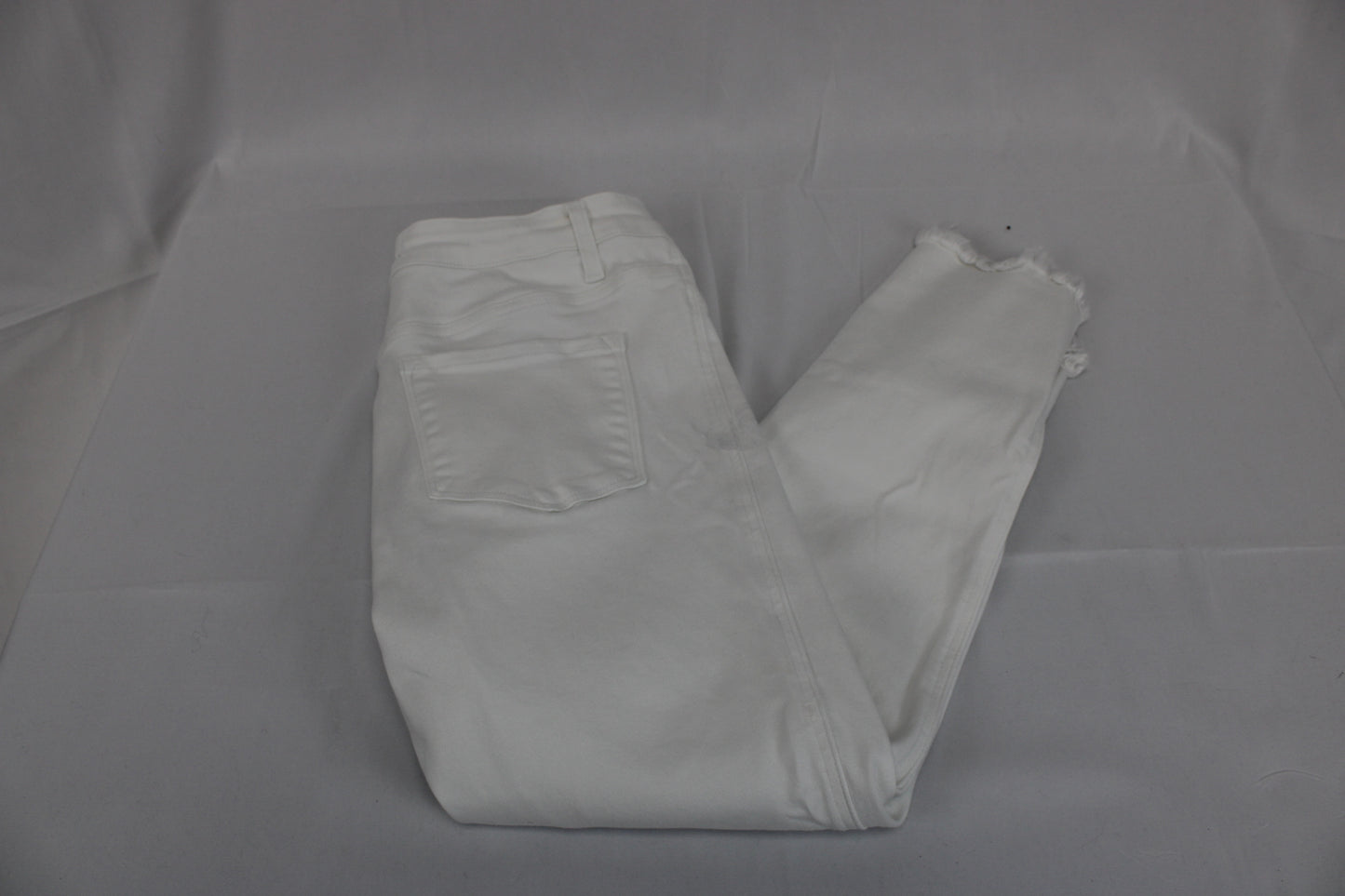 Flying Monkey mid-rise, ankle length skinny jeans, white, 32