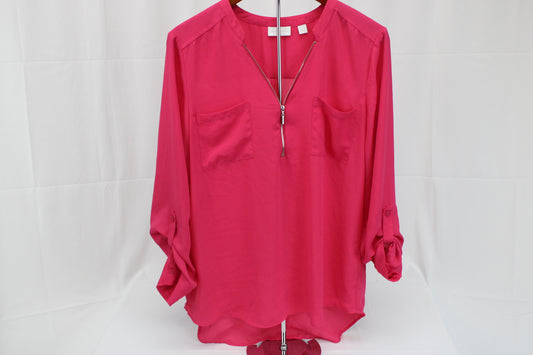 New York & Co. long sleeve flowy blouse, Women's L
