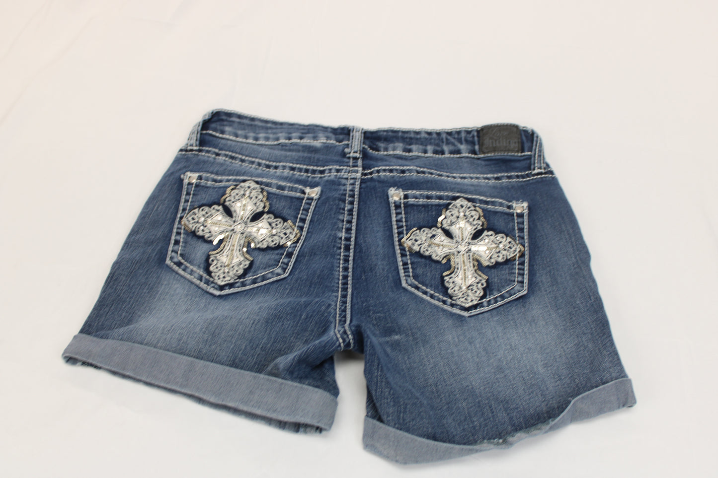 Indigo Women's Denim Shorts, Size 8
