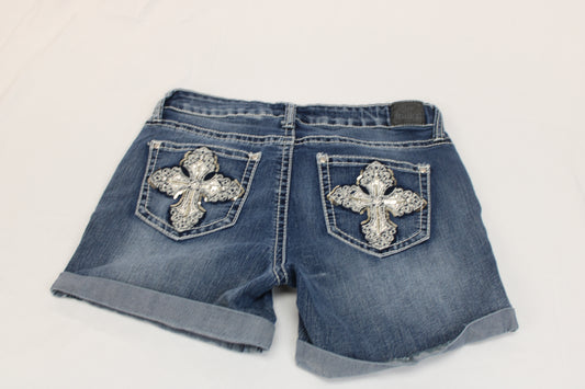 Indigo Women's Denim Shorts, Size 8