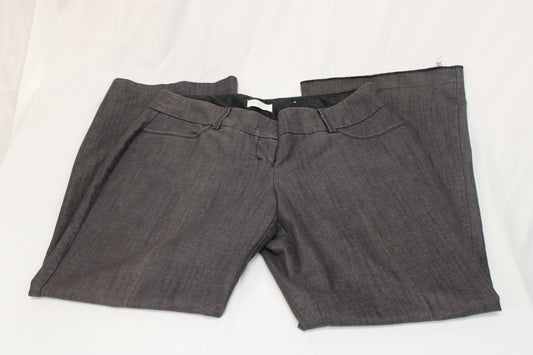 Maurice's straight leg trouser pants, gray, Women's 16