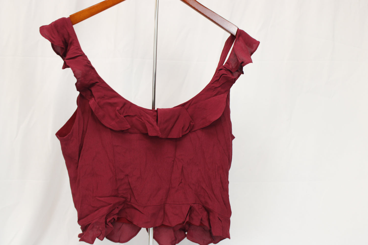OBY sleeveless marron blouse, new with tag, Women's L