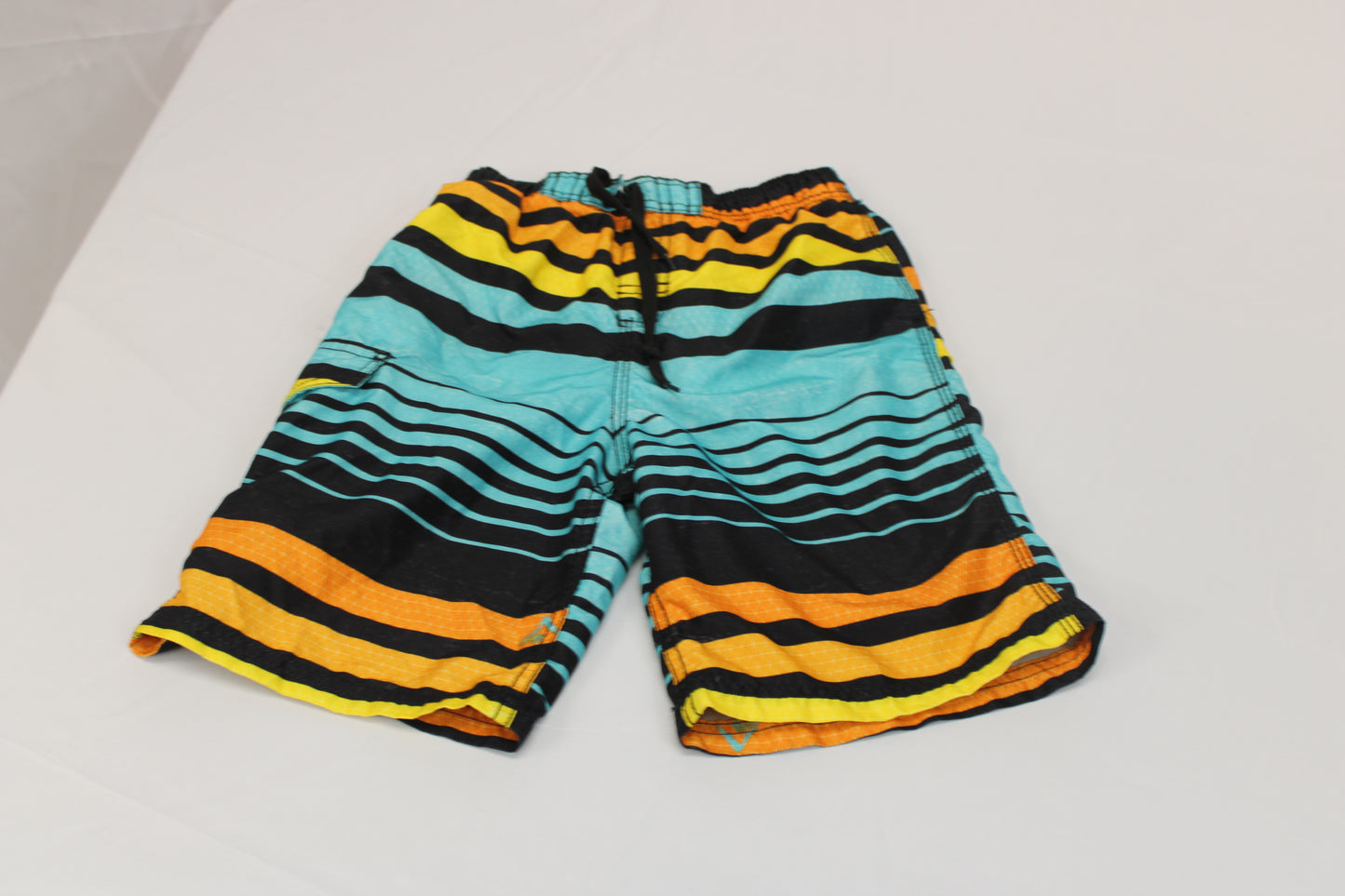 Kanu drawstring striped board short, Boy's 10/12
