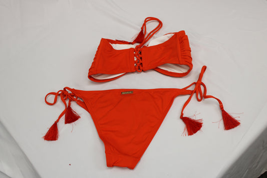 Michael Kors 2 piece orange swimsuit, Women's M