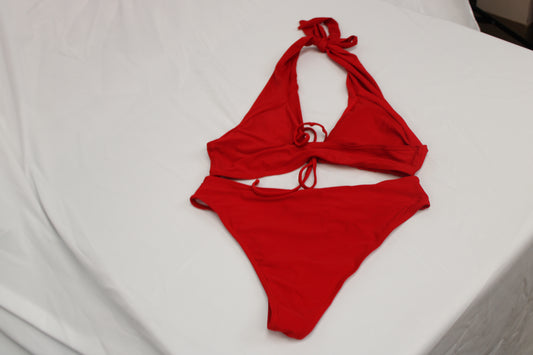 2 piece high-waisted swimwear, Women's L