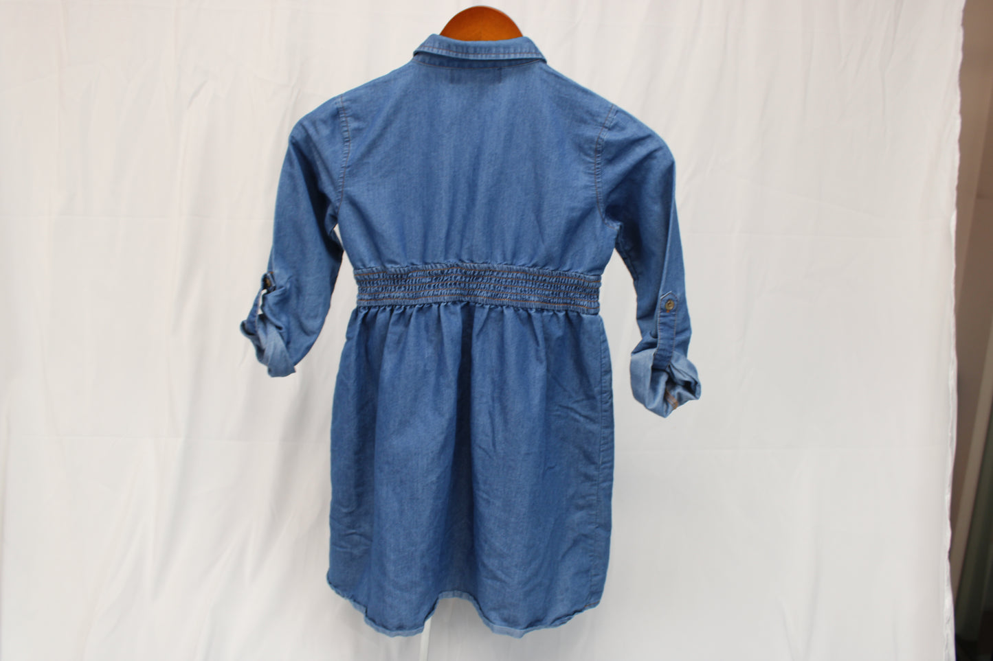 No Comment denim long sleeve dress, Girl's 7/8