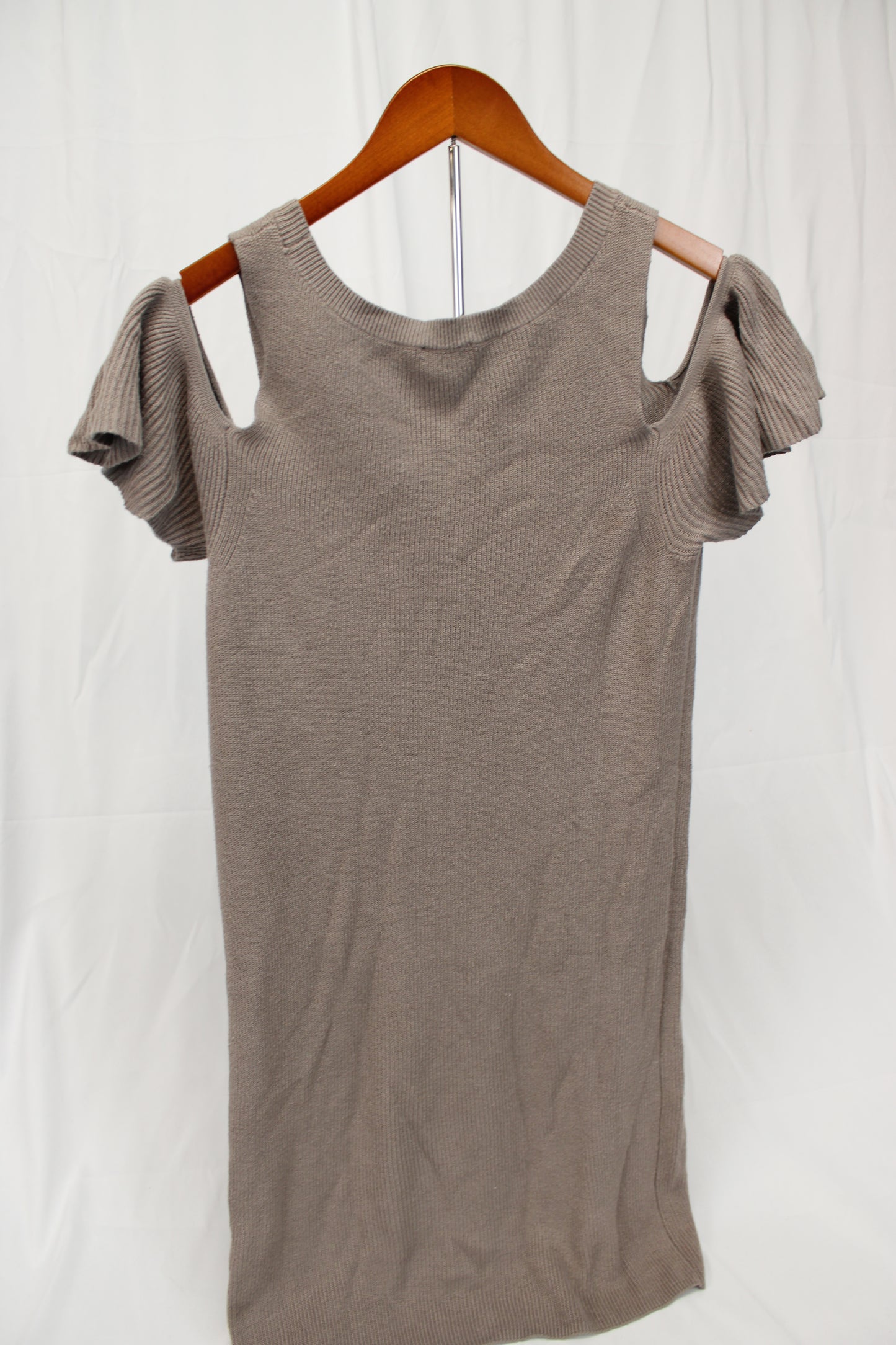 Express short knit sweater dress, espresso, Women's S