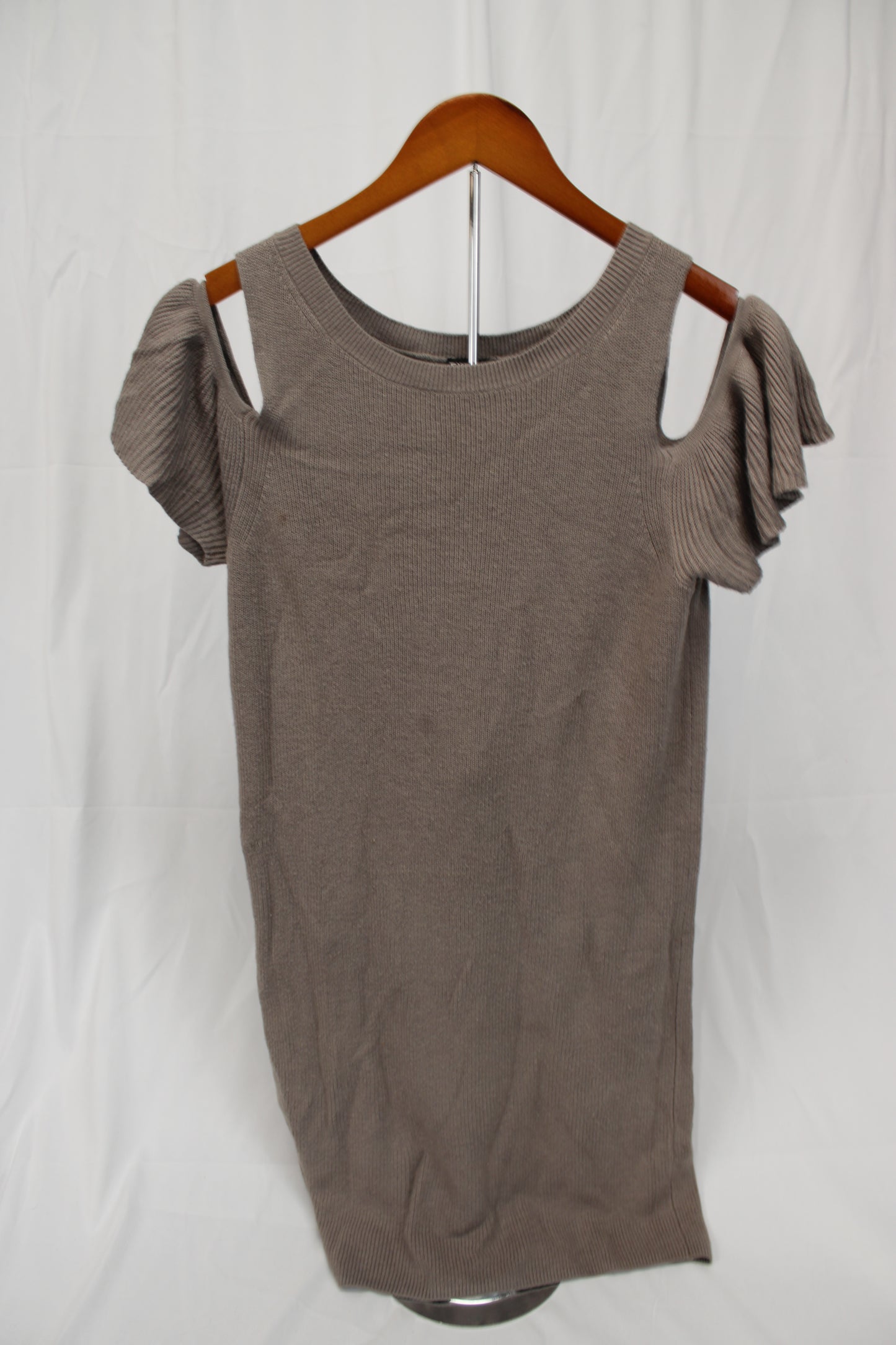 Express short knit sweater dress, espresso, Women's S