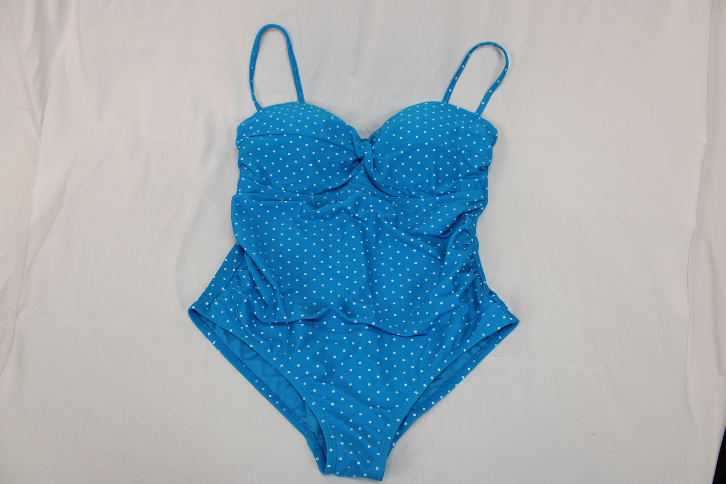 One piece polka dot swimsuit, aqua, Women's L