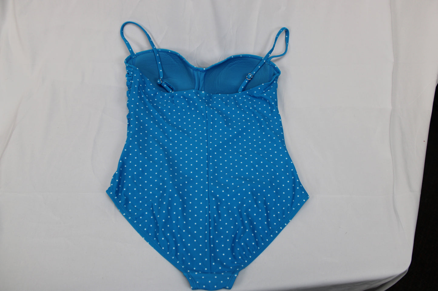 One piece polka dot swimsuit, aqua, Women's L