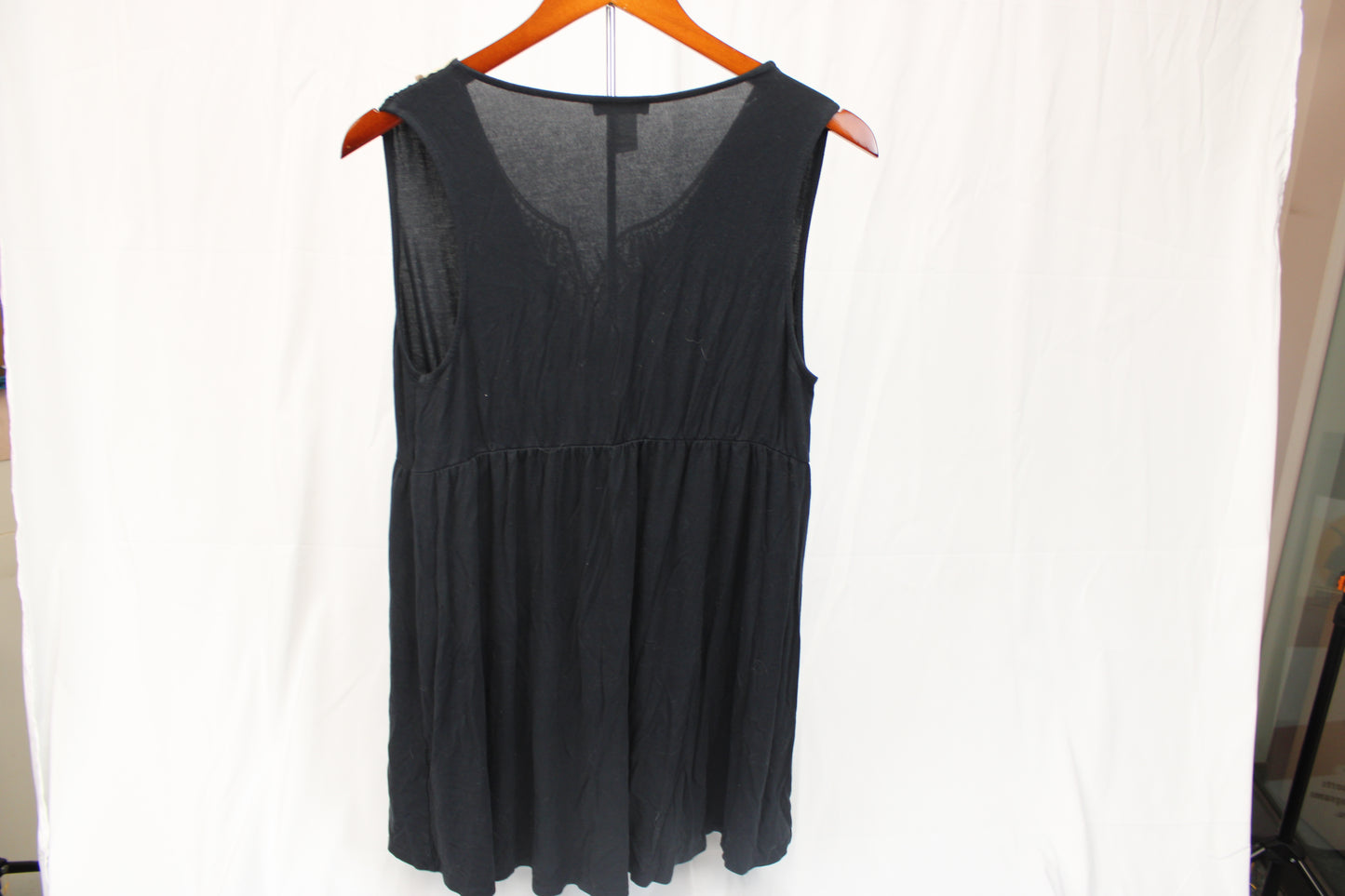 Venus sleeveless blouse, black/cream, Women's M