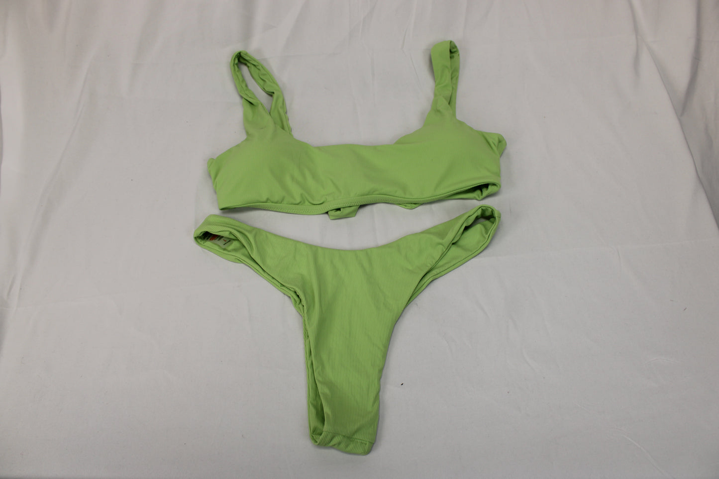 2 piece swimsuit, lime, Women's L