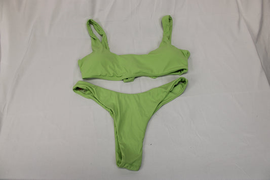 2 piece swimsuit, lime, Women's L