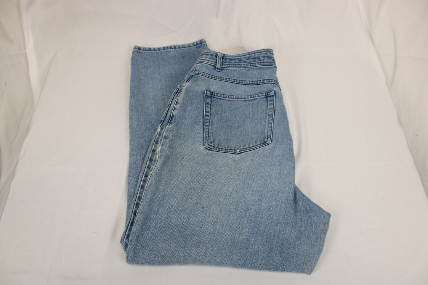 Christopher & Banks straight leg light wash jeans, Women's 16