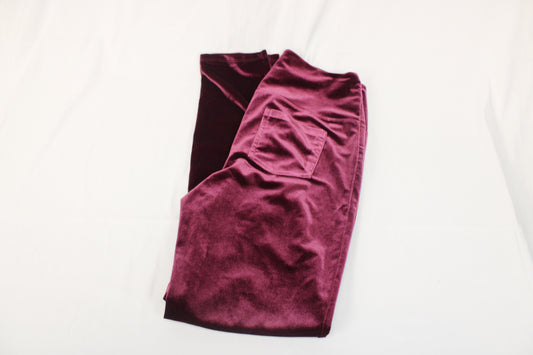 Women's velour dress trouser, magenta, Women's M