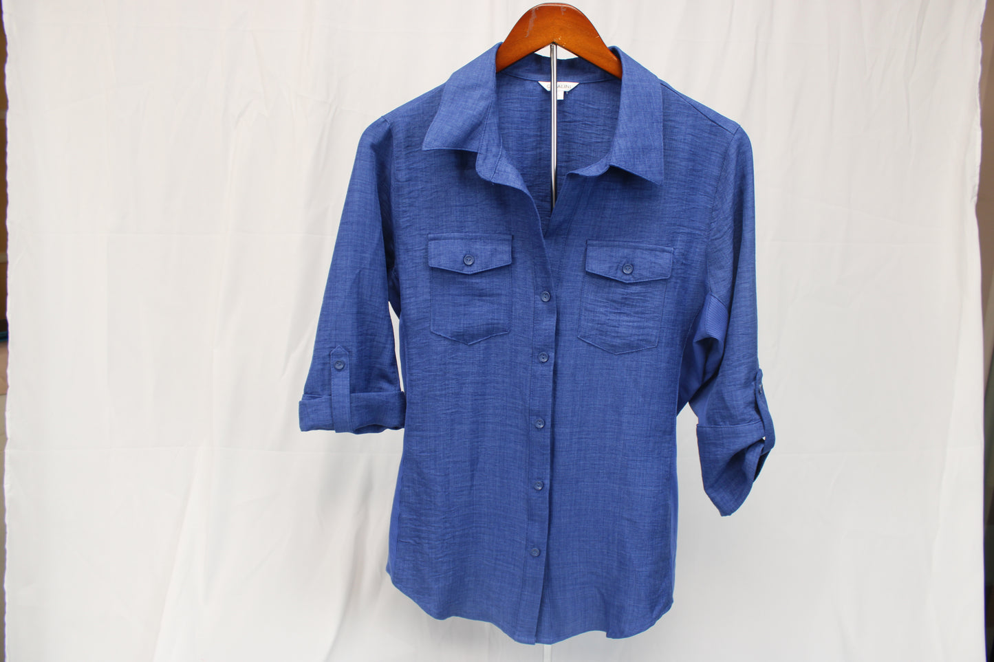 Cavalini 3/4 sleeve linen blouse, Women's L