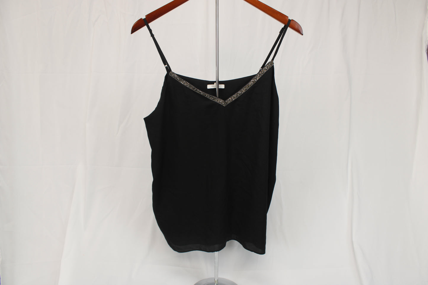 Maurice's black rhinestone cami, Women's XL