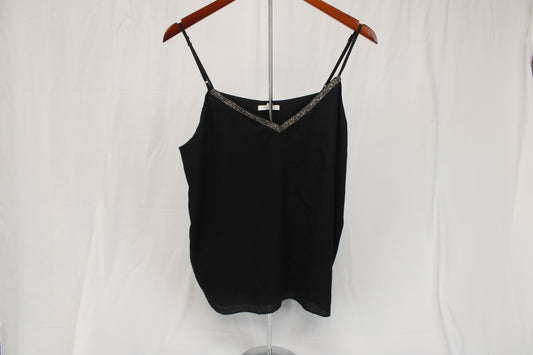 Maurice's black rhinestone cami, Women's XL