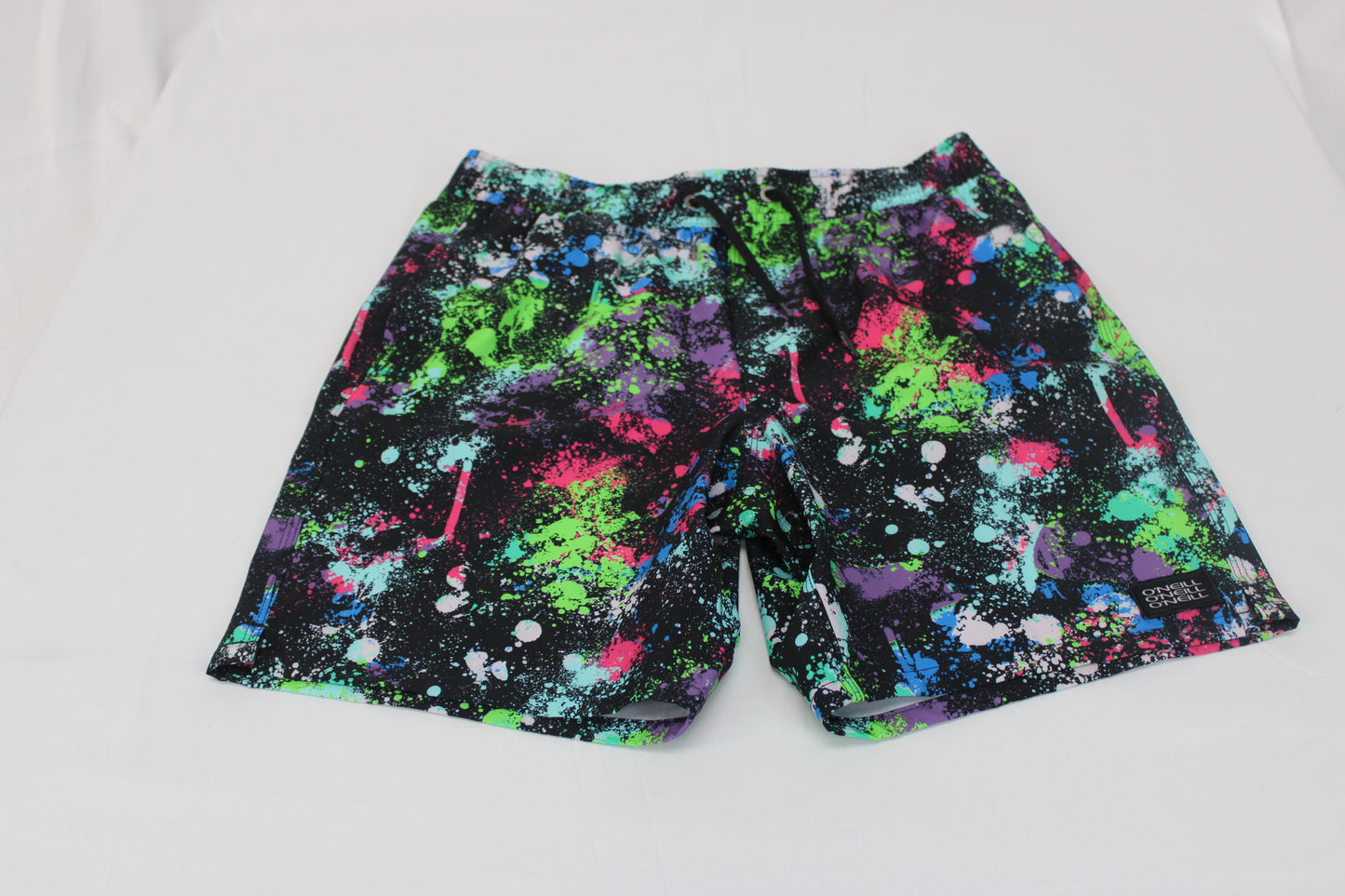 O'Neill paint splatter drawstring board short, Boy's XL