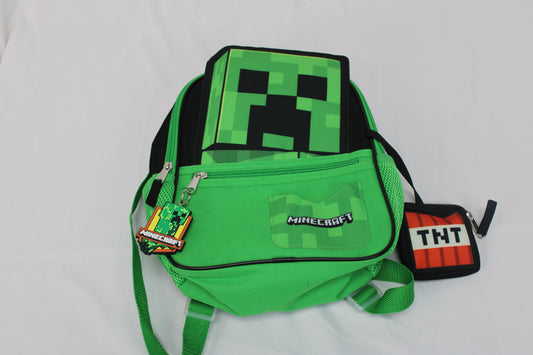 Minecraft youth backpack with change pouch