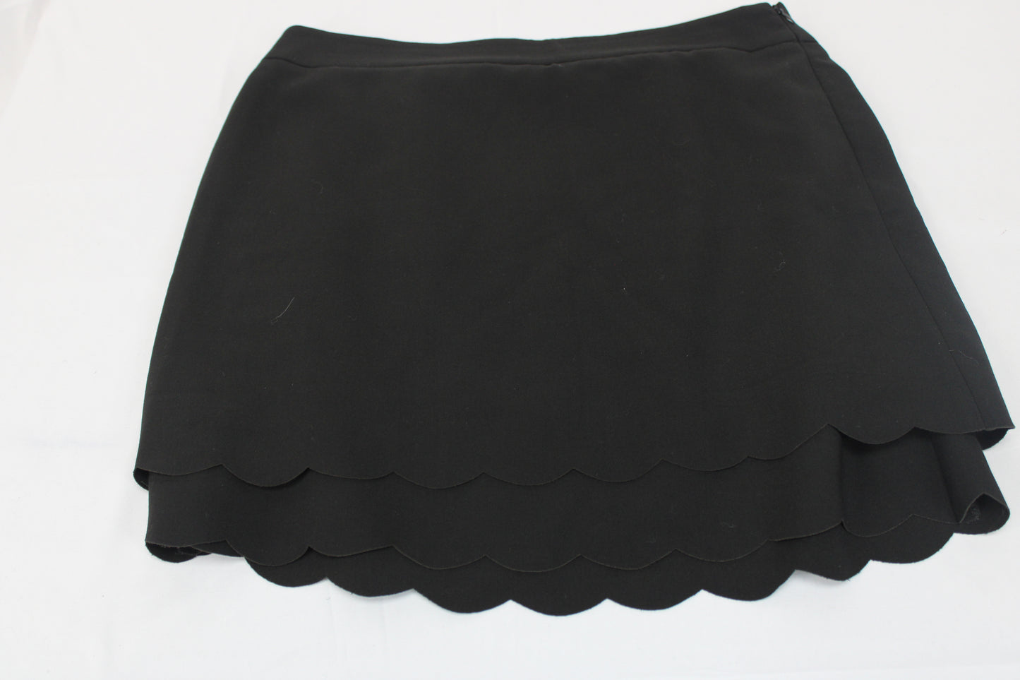 Ann Taylor polyester dress skirt, black, Women's 8