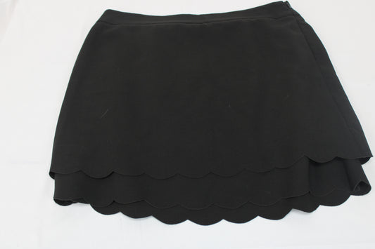 Ann Taylor polyester dress skirt, black, Women's 8
