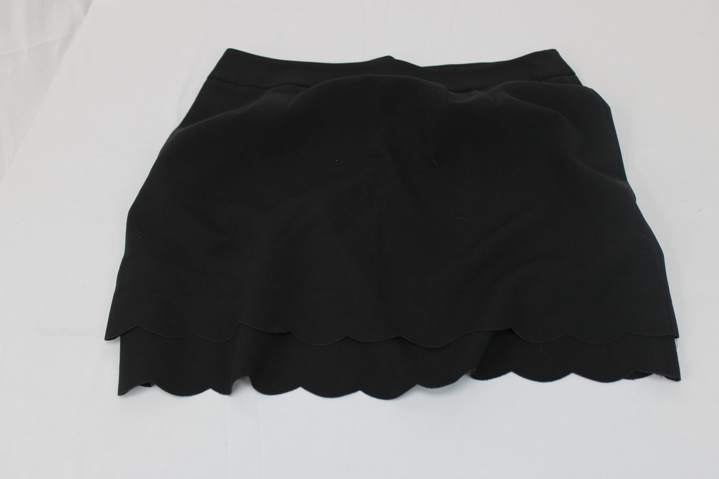 Ann Taylor polyester dress skirt, black, Women's 8
