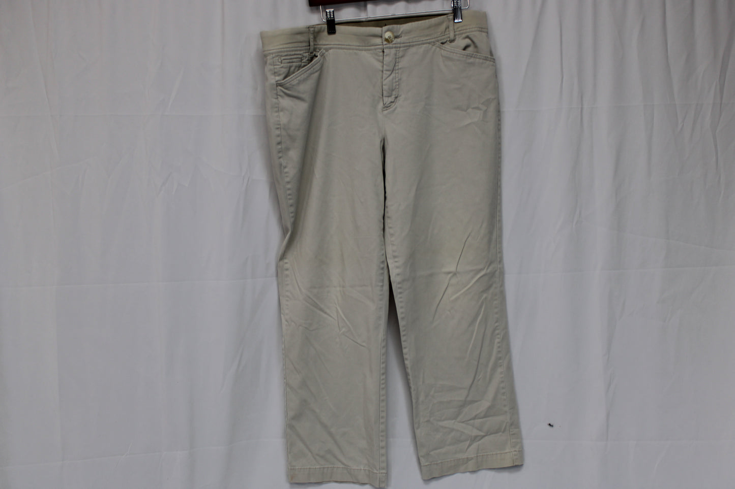 Christopher Bank wide leg short cotton dress trouser, Women's 14