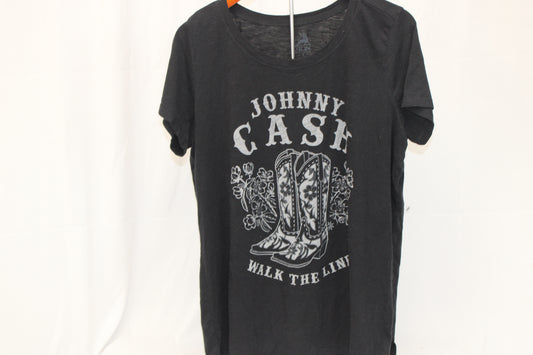 Zion Women's Johnny Cash Tshirt, Size 2X